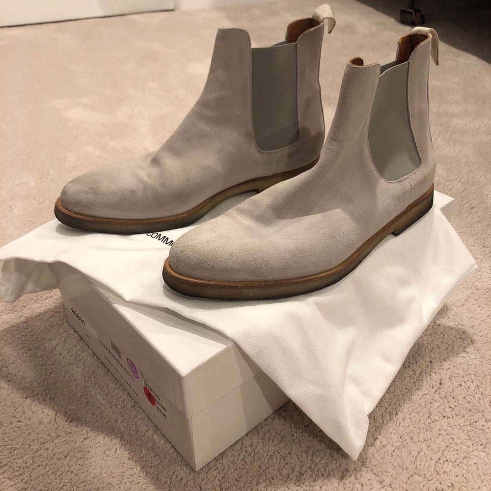 COMMON PROJECTS Chelsea Boot Suede Grey Size 41